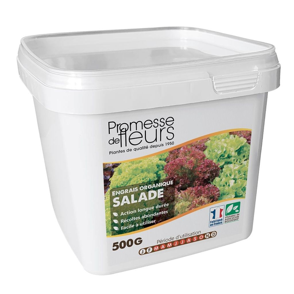 Engrais UAB Promesse De Fleurs Pour Salades Et Légumes Feuilles Boite De 500g