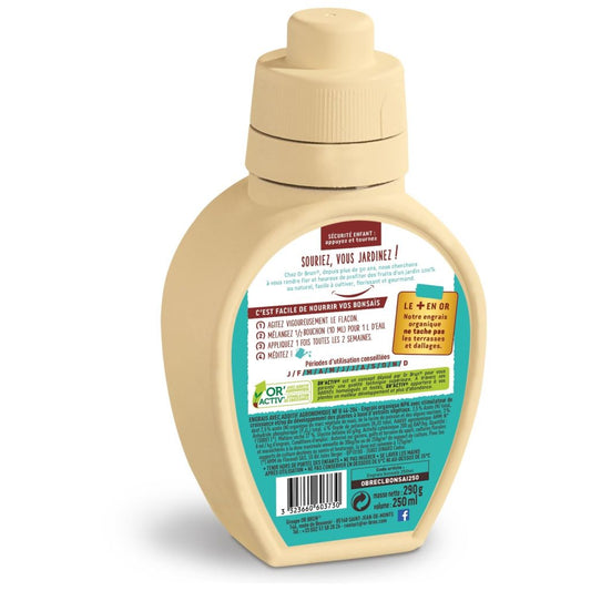 Engrais Liquide Bonsaïs Or Brun En Bidon De 250 Ml