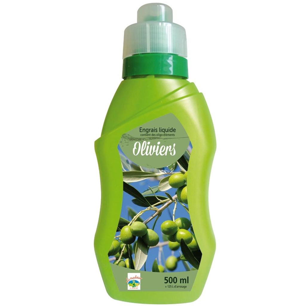 Engrais Liquide Oliviers NPK 5-5-7 Avec Oligo-éléments Bidon De 0.5L