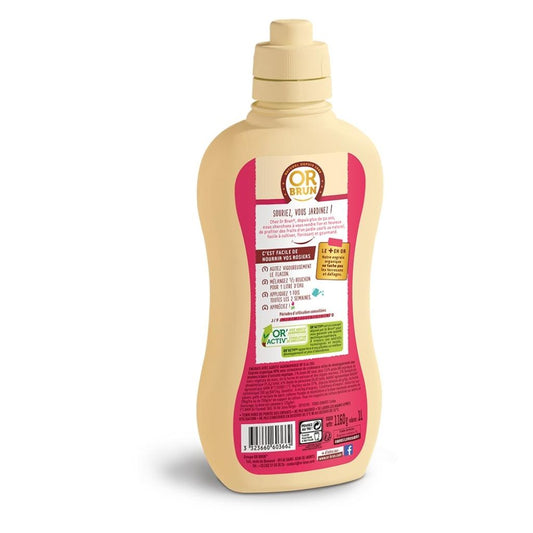 Engrais Liquide Rosiers Or Brun En Flacon De 1L