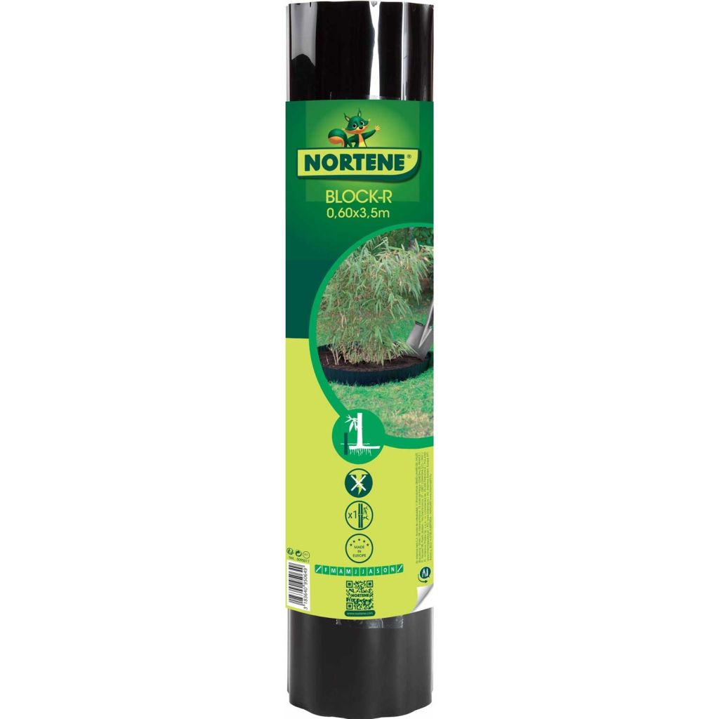 Feutre Antiracinaire Stop Bambou BLOCK-R PET 0.60 X 3.50 Mètres