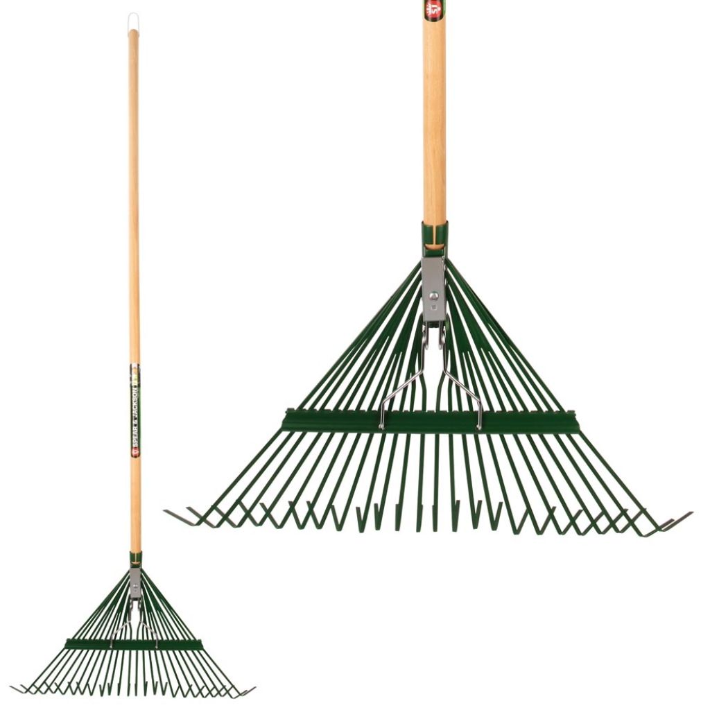  Balai à Gazon Fil Plat Droit Avec Raidisseur 24 Dents Spear & Jackson