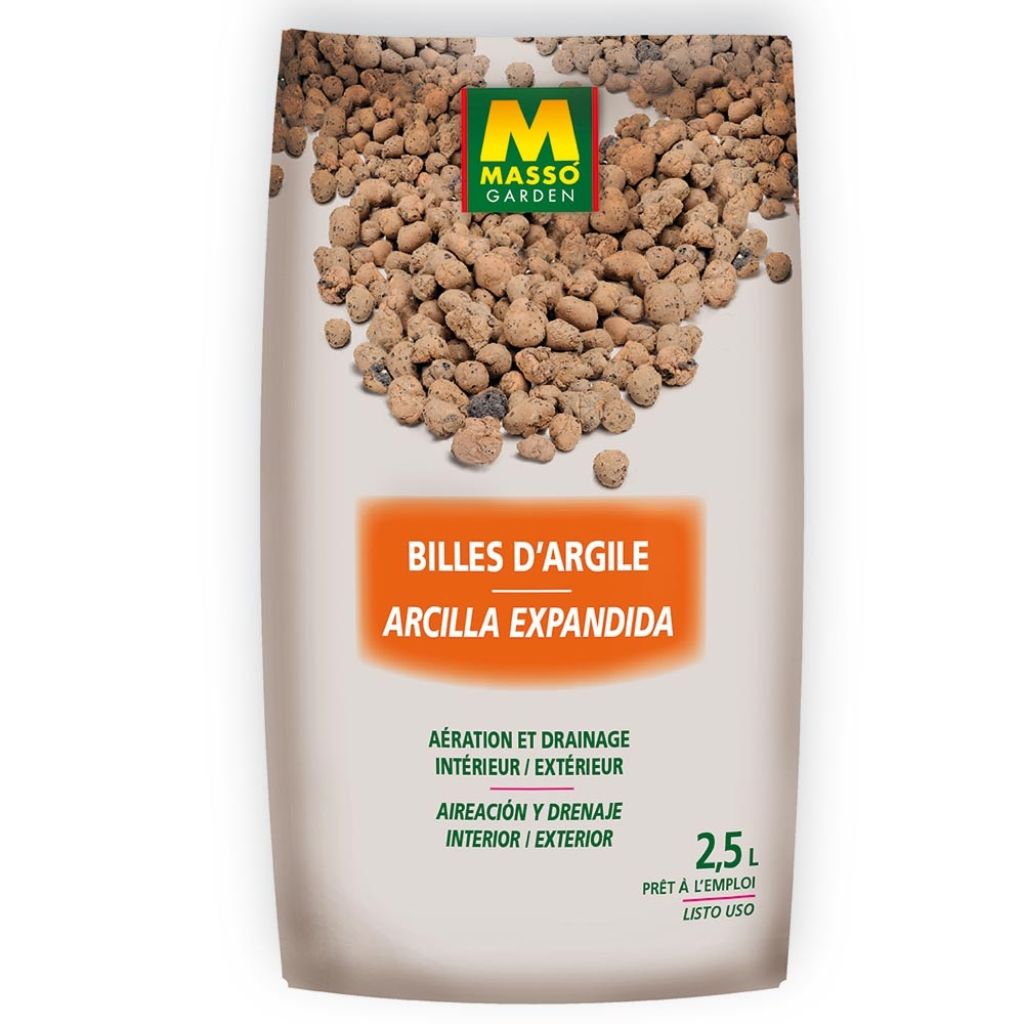  Billes D´Argile Masso Garden En Sac De 2.5 Litres