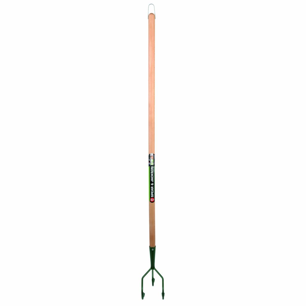  Cultivateur à Main 3 Dents Fixes Manche Bois Pomme Spear & Jackson