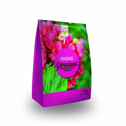  Engrais Géraniums NPK 10-10-17 + 3MgO En Mini-pack De 1 Kg