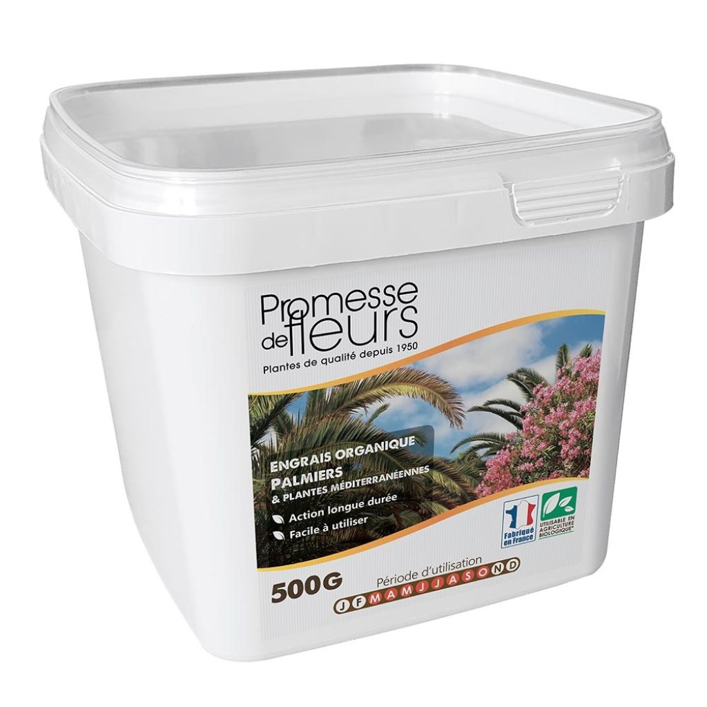  Engrais UAB Promesse De Fleurs Pour Palmiers Et Plantes Méditerranéennes Boite De 500g