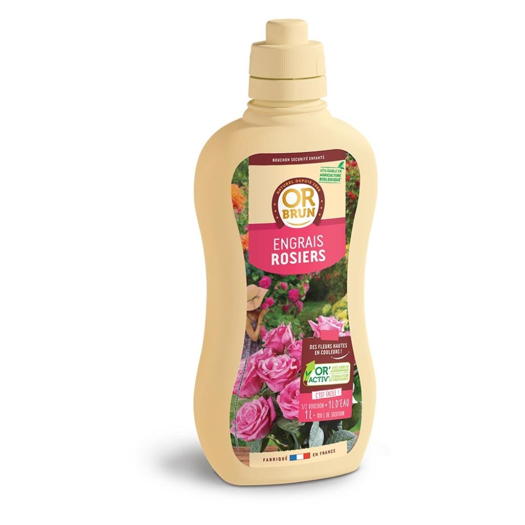  Engrais Liquide Rosiers Or Brun En Flacon De 1L