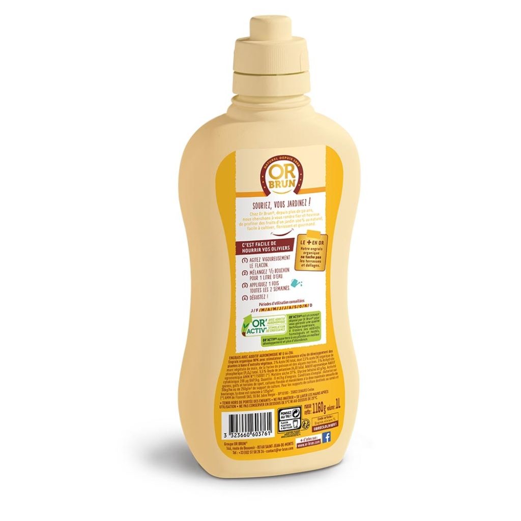  Engrais Liquide Oliviers Or Brun En Bidon De 1L
