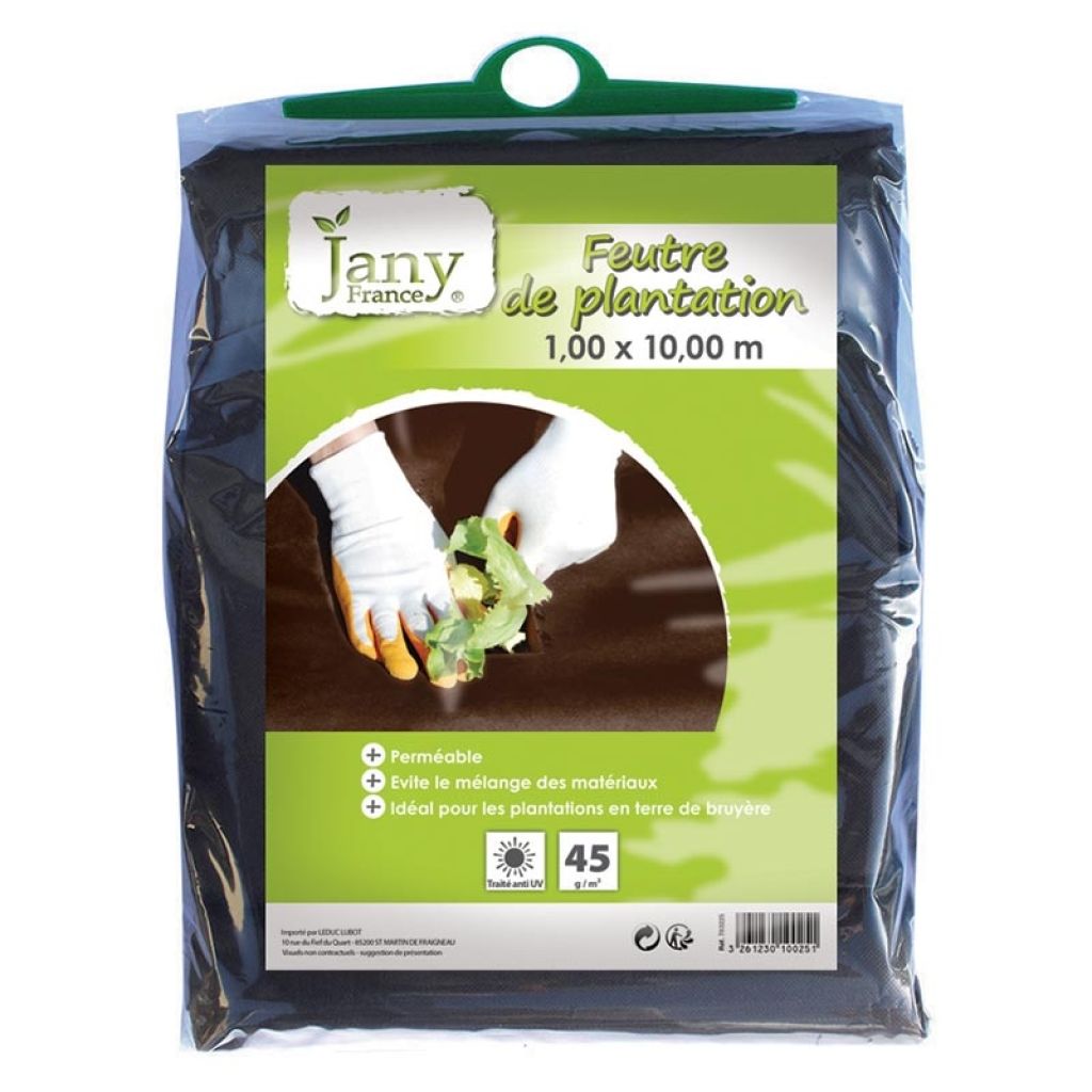  Feutre De Plantation Traité Anti UV 45g/m² 1 M X 10 M