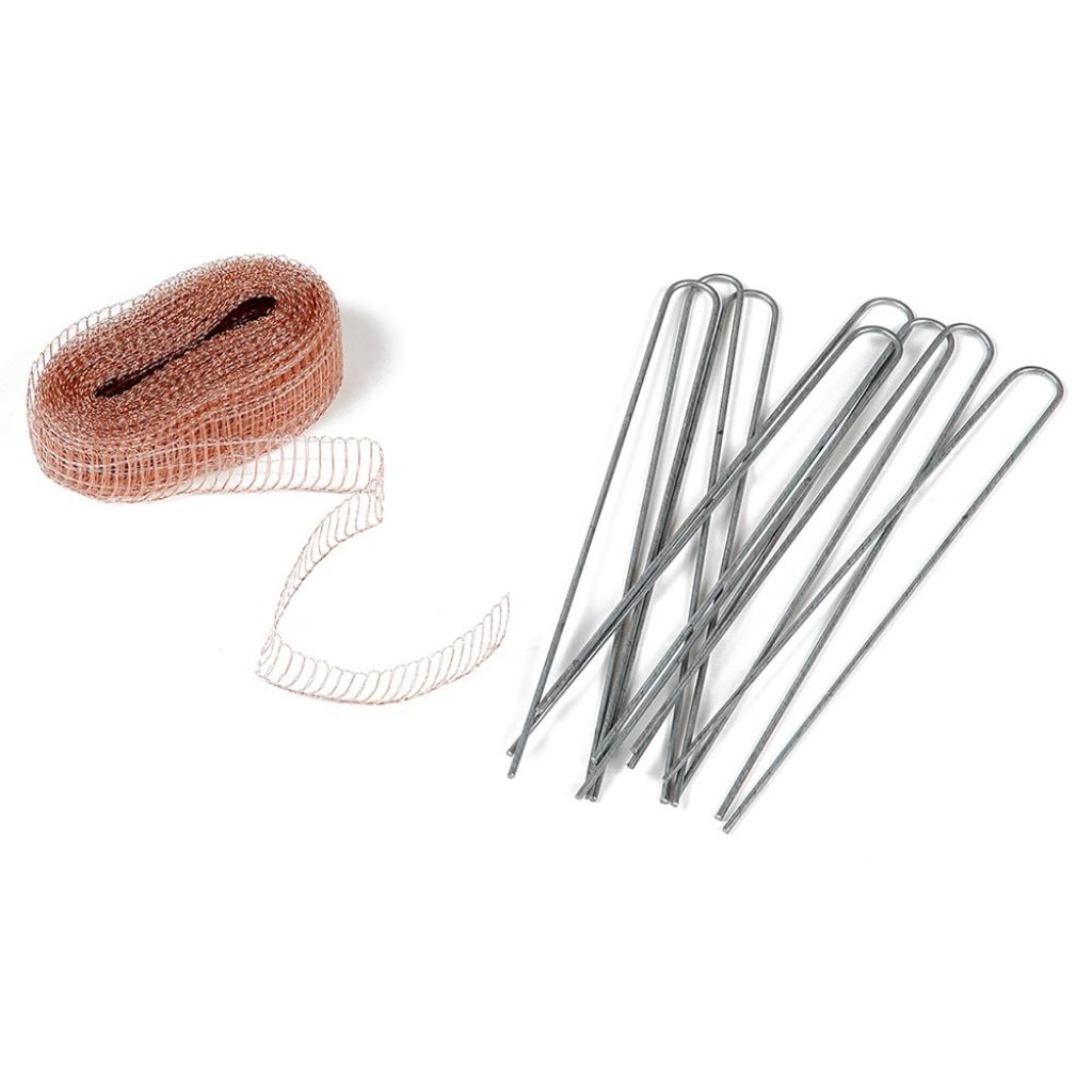 Filet De Cuivre Avec 8 Accroches En Métal Galvanisé Anti-limaces 2 Cm X 8 M La Cordeline