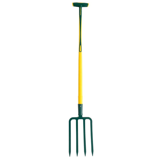  Fourche à Bêcher 4 Dents Manche Novagrip Béquille Leborgne