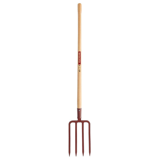  Fourche à Bêcher Terracotta Avec Manche En Bois Pomme Leborgne