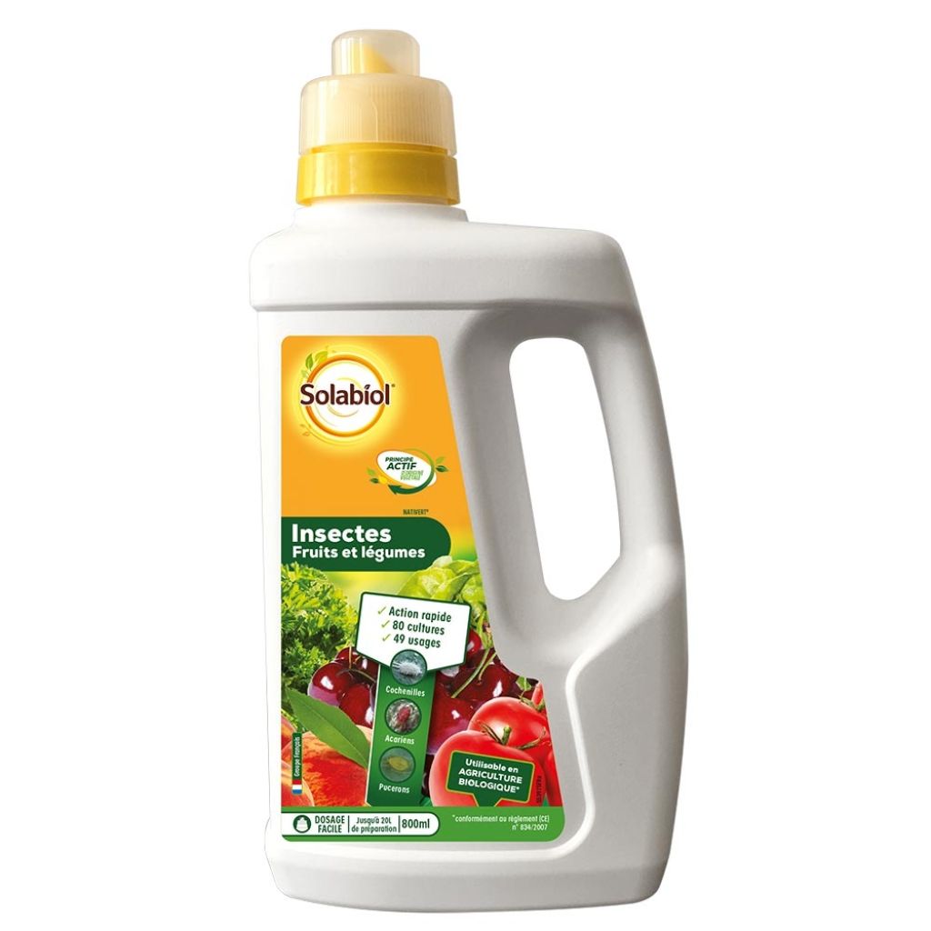  Insectes Fruits Et Légumes Solabiolbidon Avec Bouchon Doseur Intégré 800 Ml