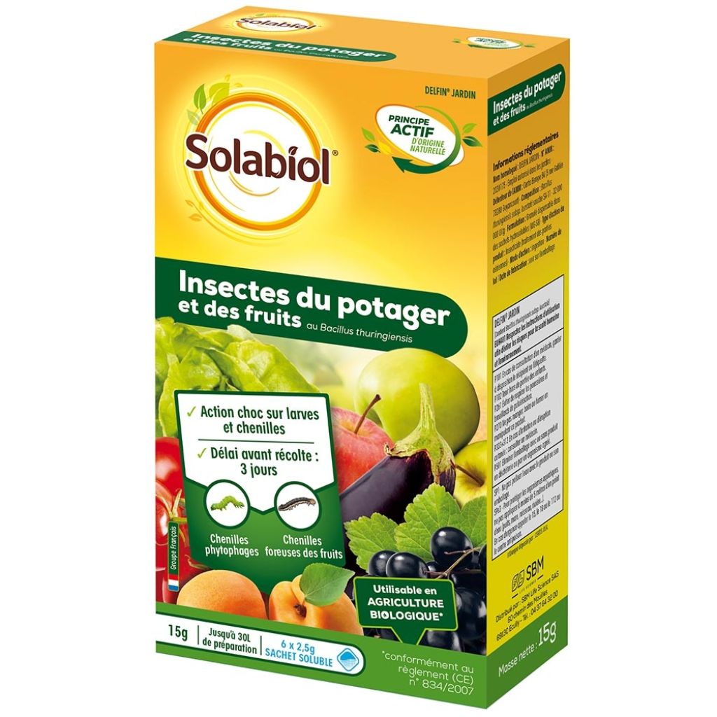  Insectes Du Potager Et Des Fruits Solabiol En Boîte De 6 X 2.5 G