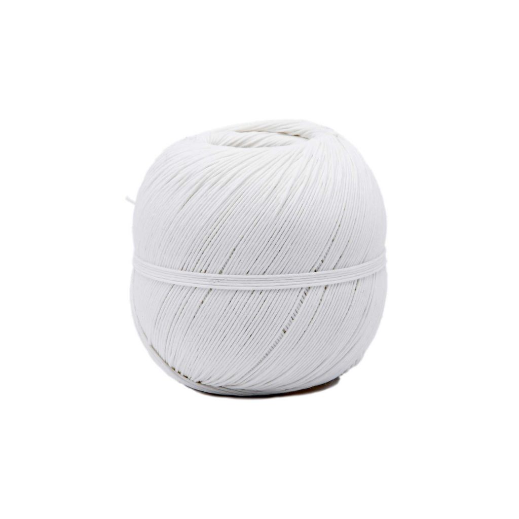  Ficelle De Lin Blanchi La Cordeline - Pelote 200g Ø1mm ±200m S/Grande Coque