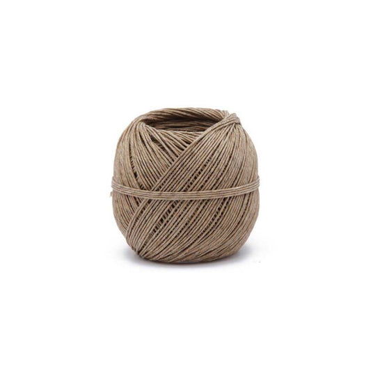  Ficelle En Lin Ecru + Fil De Fer La Cordeline - Pelote 100g Ø1.5mm ±60m