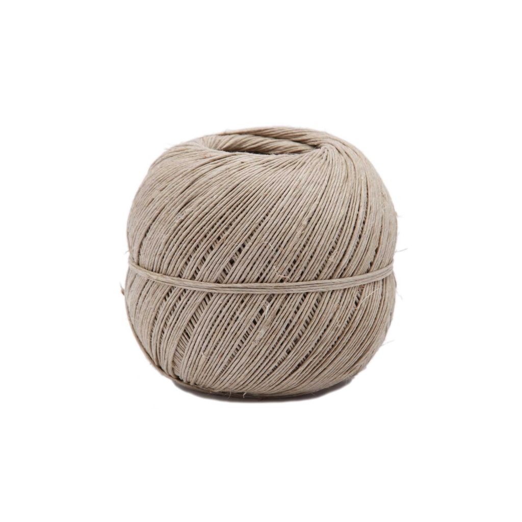 Ficelle En Lin Ecru La Cordeline - Pelote 200g Ø1.3 Mm ±125m S/Grande Coque