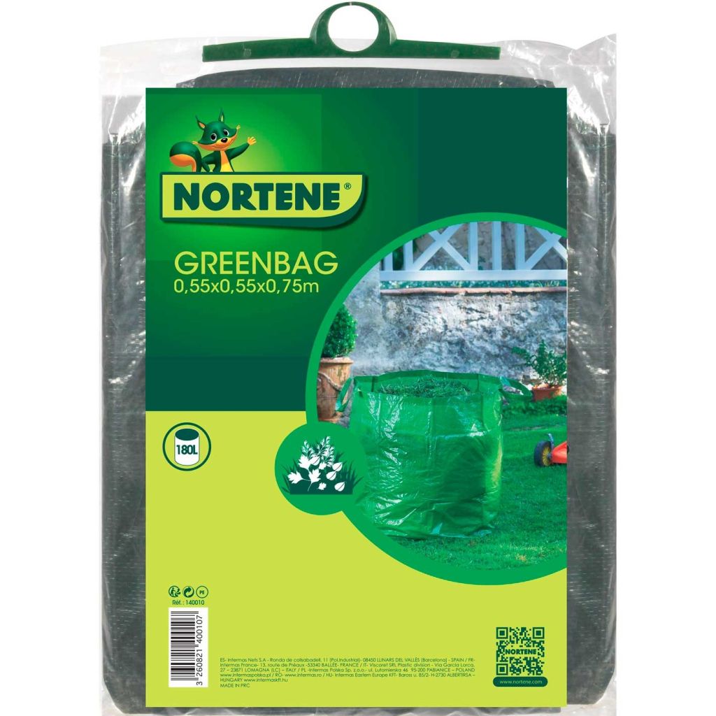  Sac à Déchets Verts GREENBAG 180 Litres Réutilisable Avec Poignées