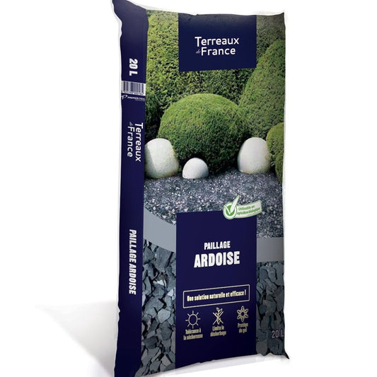  Paillage D'ardoise 10/40mm En Sac De 20L