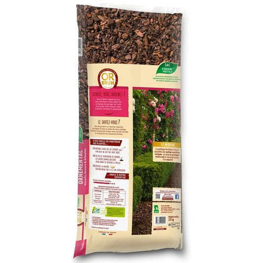 Paillage Fertilisé Ornemental Or Brun Sac De 50 L