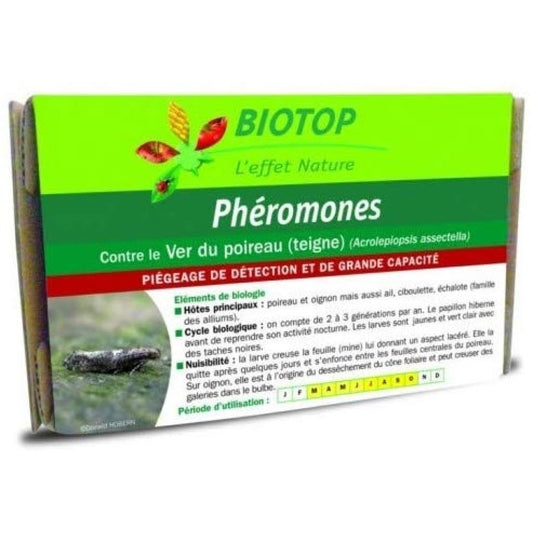  Phéromone Teigne (ver) Du Poireau Acrolepiopsis Assectella Biotop - 2 Capsules