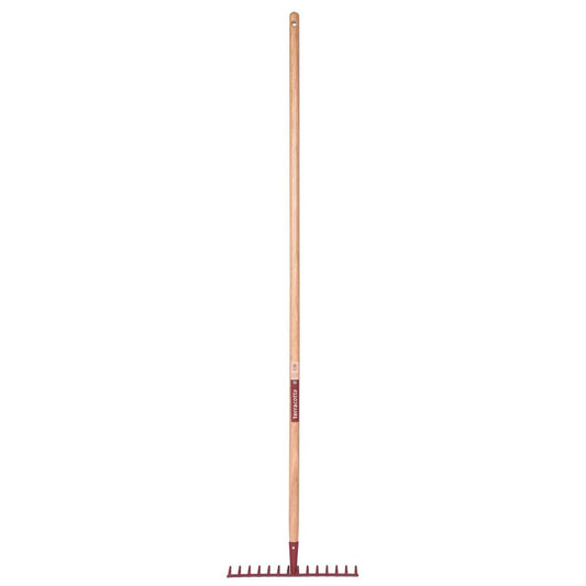  Râteau Forgé 14 Dents Courbes Terracotta Manche Bois Pomme Leborgne