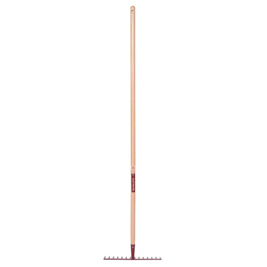  Râteau Forgé 14 Dents Droites Terracotta Manche Bois Pomme Leborgne