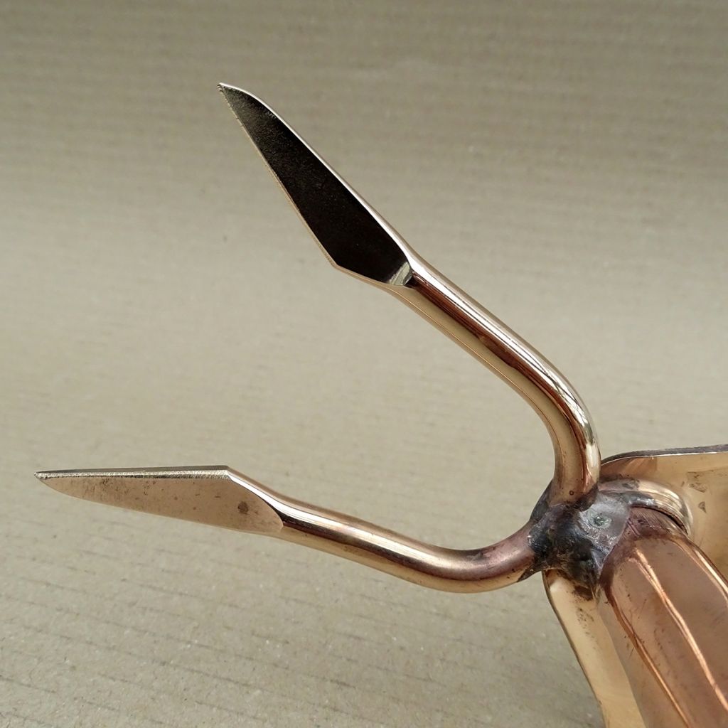  Serfouette à Main Panne Et Fourche En Cuivre Modèle Phoénix - Gamme PKS Bronze