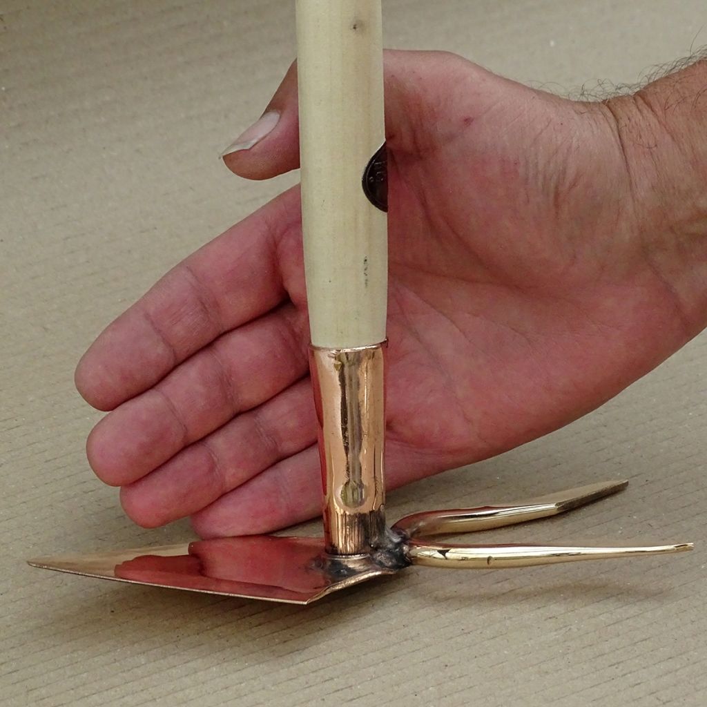  Serfouette Manche Long Panne Et Fourche En Cuivre Modèle Phoénix - Gamme PKS Bronze