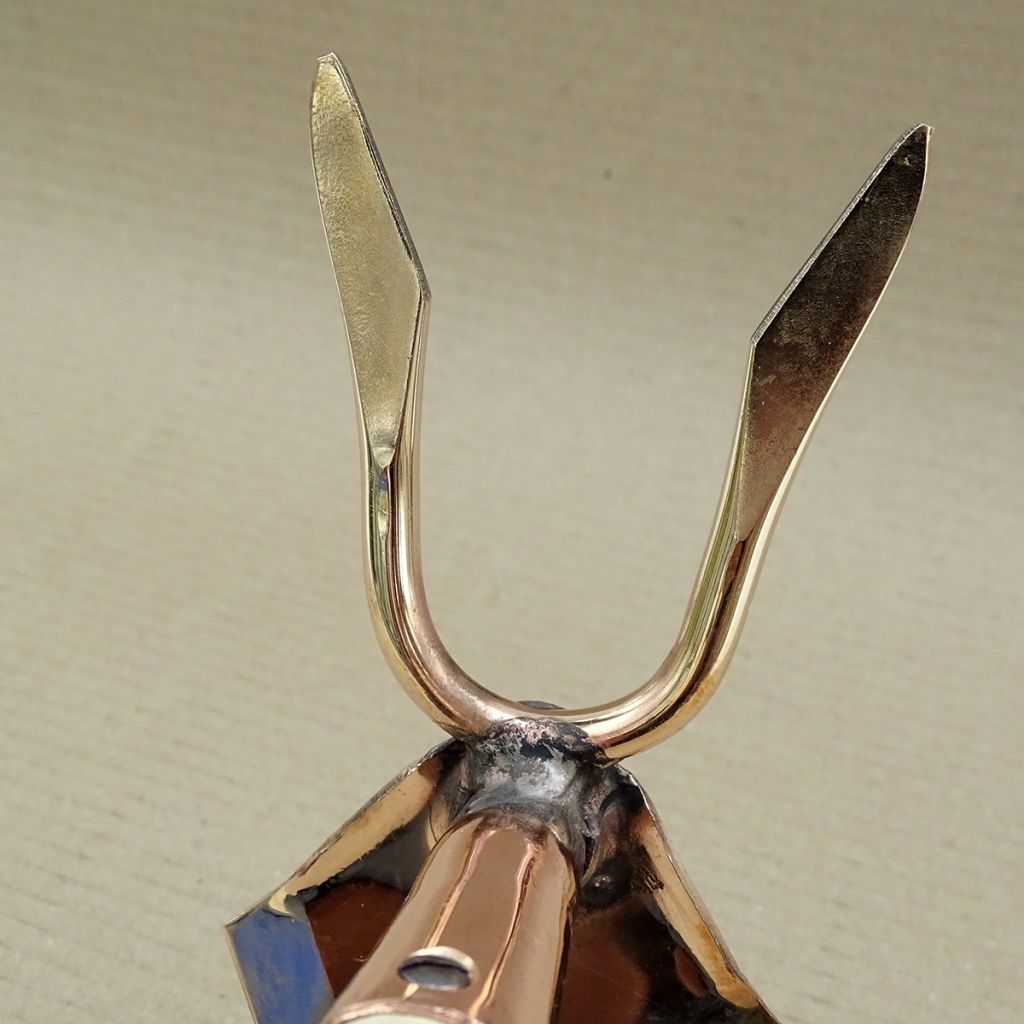  Serfouette Manche Long Panne Et Fourche En Cuivre Modèle Phoénix - Gamme PKS Bronze