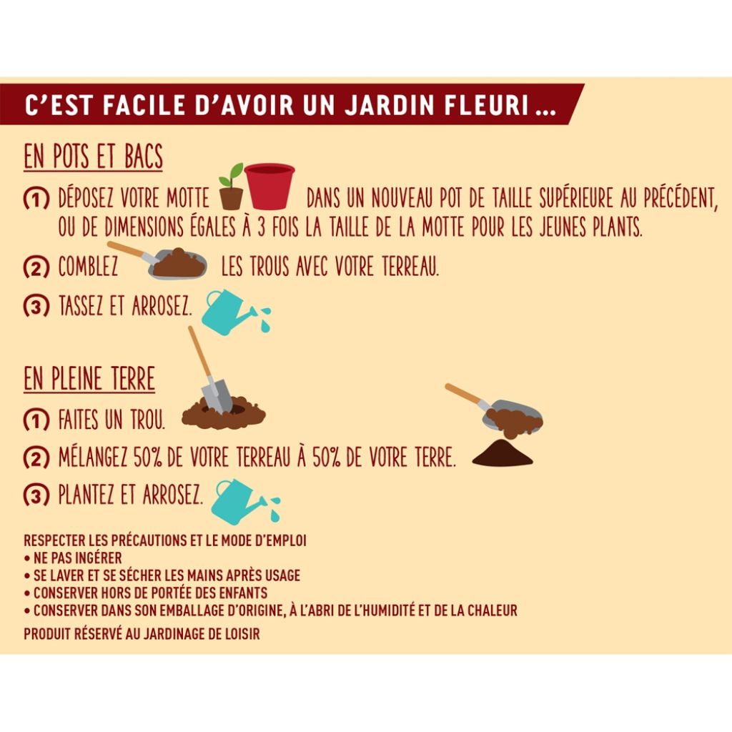  Terreau Ornemental Père Francois Or Brun En Sac De 20 L