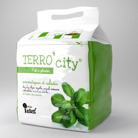  Terreau Terro' City Pour Aromatiques Et Salades En Sac De 10L