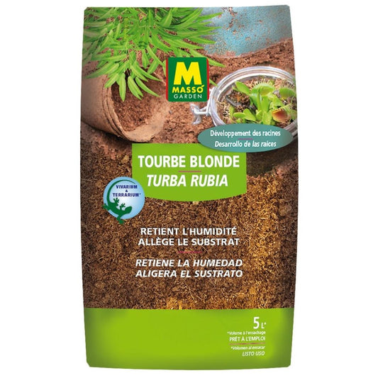  Tourbe Blonde Masso Garden En Sac De 5 Litres