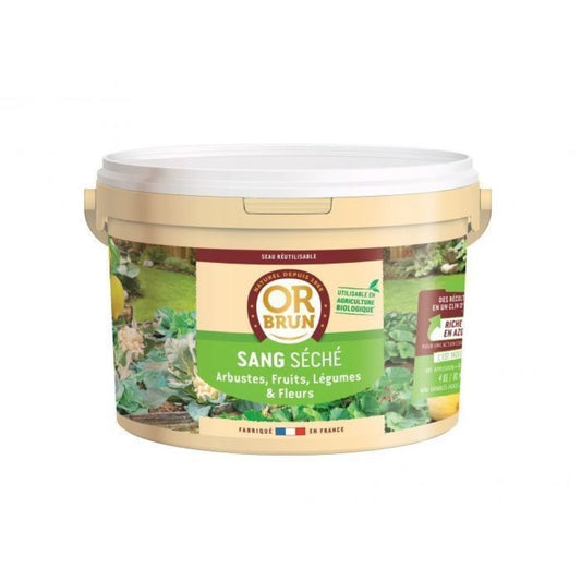  Sang Séché En Seau De 4 Kg Or Brun