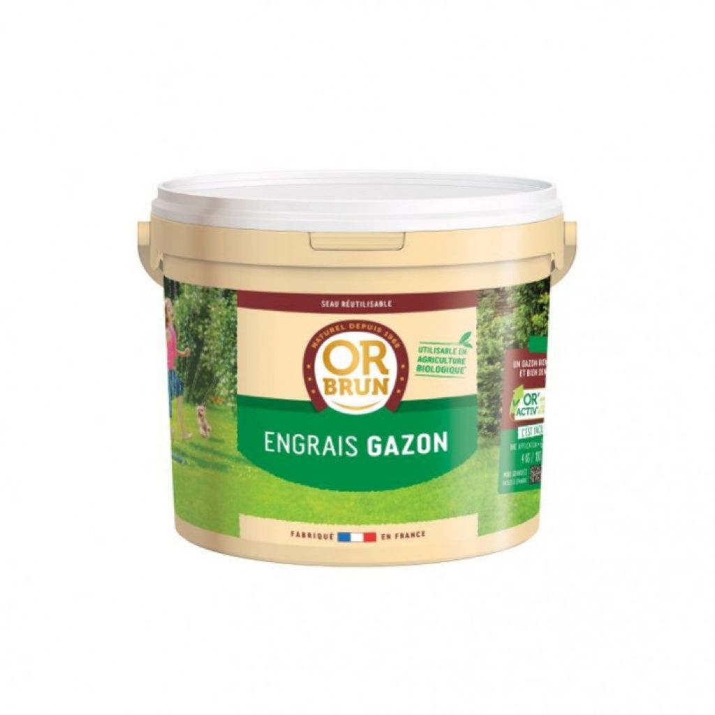  Engrais Gazon 4 Actions Or Brun - 4Kg