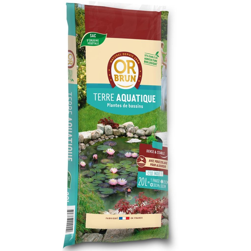  Terre Bassin Aquatique Or Brun En Sac De 20 Kg